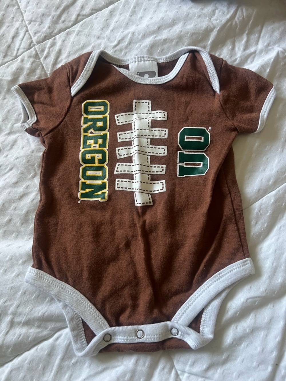 Oregon Football Graphic Baby One-Piece OU - Picture 2 of 5